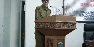 Wabup Bakhtiar Hadiri Paripurna Penyampaian Nota Pengantar RAPBDP Tahun 2022