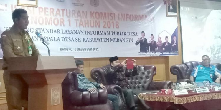 Wabup Merangin Buka Sosialisasi Peraturan Komisi Informasi