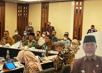 Bupati H. Mashuri Ikuti Rakor RTRW  2023-2043 