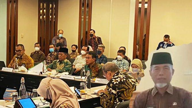 Bupati H. Mashuri Ikuti Rakor RTRW 2023-2043