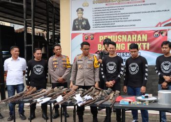Polres Merangin Rilis Penanganan Kasus Selama Tahun 2022, Ini Datanya