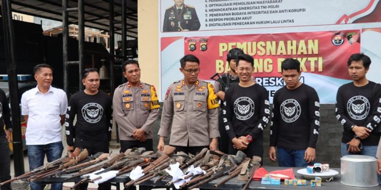 Polres Merangin Rilis Penanganan Kasus Selama Tahun 2022, Ini Datanya