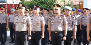 Polda Jambi Gelar Upacara Kenaikan Pangkat Anggota Polri 