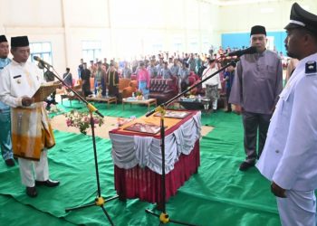 Bupati  Merangin Lantik  Kades Sialang Imam Mustofa 