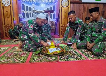 HUT Ke-70 Yonif Raider 142/KJ di Penugasan Papua, Gelar Doa bersama dan Ikrar Kesetiaan