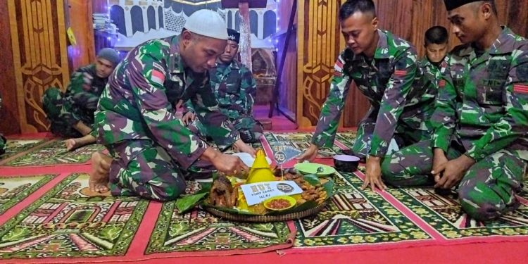 HUT Ke-70 Yonif Raider 142/KJ di Penugasan Papua, Gelar Doa bersama dan Ikrar Kesetiaan