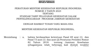 Besaran Tarif Pelayanan Kesehatan Disesuaikan, Ini Standar Tarif Baru Pelayanan JKN