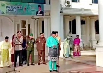 Wabup Tanjab Barat Jadi Irup Peringatan HUT Provinsi Jambi Ke-66 Tahun 2023