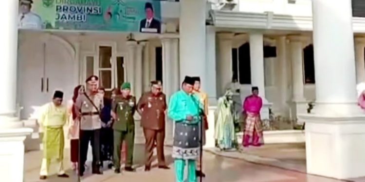 Wabup Tanjab Barat Jadi Irup Peringatan HUT Provinsi Jambi Ke-66 Tahun 2023