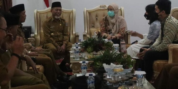 Bupati Merangin Terima Kunjungan KPK  Observasi Usulan Percontohan Desa Anti Korupsi 