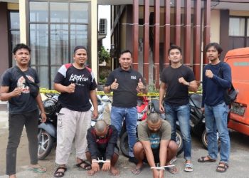 Pelaku dan Penadah  Pencurian Sepeda Motor dibekuk Sat Reskrim Polres Merangin 