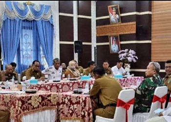 Bupati Tanjab Barat Kembali Ikuti Rakor Pengendalian Inflasi Daerah