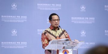 Mendagri Jelaskan Pentingnya Pelayanan Informasi Rawan Bencana di Rakornas 2023 