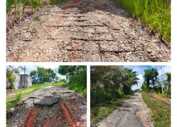 Kondisi Jalan di RT 18 Kelurahan Pasar Atas Bangko Semakin Parah, Warga Minta Segera Diperbaiki