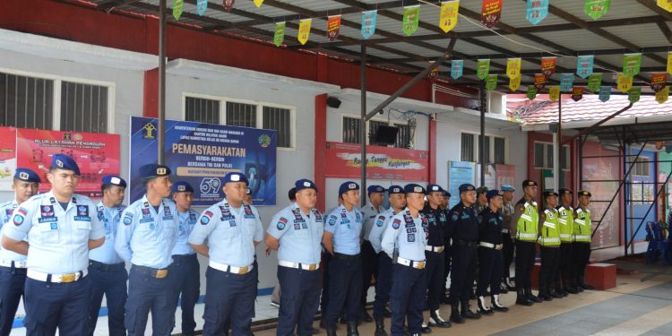 Peringati HBP Ke-59, Lapas Narkotika Muara Sabak Gelar Razia Gabungan Bersama TNI,Polri, dan BNNK Tanjab Timur