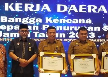Pemkab Tanjab Barat Raih Penghargaan Penurunan Prevalensi Stunting Terbaik