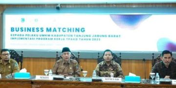 Sekda Tanjab Barat Buka Secara Resmi Busisiness Matching Kepada Pelaku UMKM
