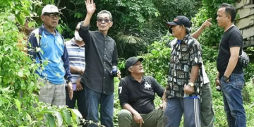 Wabup Batanghari Bakhtiar Tinjau Lokasi Persawahan di Malapari