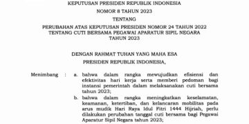 Presiden Teken Aturan Perubahan Cuti Bersama ASN Tahun 2023