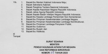 Menteri PAN RB Terbitkan Surat Edaran, ASN Dilarang Gunakan Mobil Dinas untuk Mudik dan Terima Parsel Lebaran 