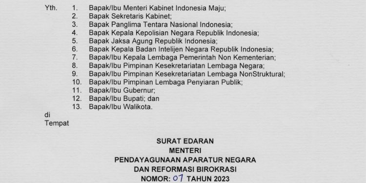 Menteri PAN RB Terbitkan Surat Edaran, ASN Dilarang Gunakan Mobil Dinas untuk Mudik dan Terima Parsel Lebaran