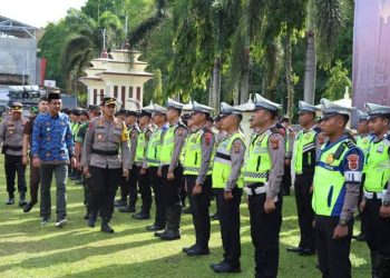 Wabup Merangin Hadiri  Gelar Apel Pasukan Operasi Ketupat di Polres Merangin