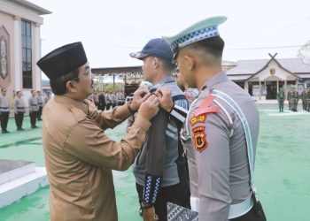 Bupati Tanjab Barat Pimpin Apel Gelar Pasukan Operasi Ketupat Tahun 2023