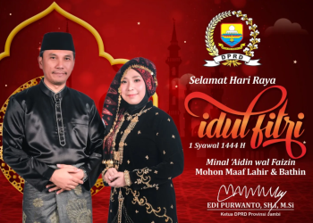 Ketua DPRD Provinsi Jambi Ucapkan Selamat Idul Fitri 1444 H
