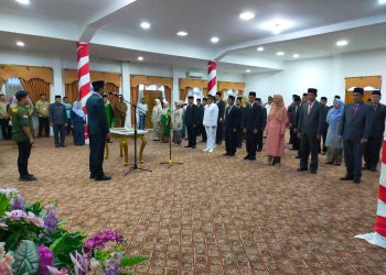 Pelantikan Pejabat Eselon III dan IV di Lingkungan Pemda Merangin Sedang Berlangsung