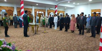 Pelantikan Pejabat Eselon III dan IV di Lingkungan Pemda Merangin Sedang Berlangsung