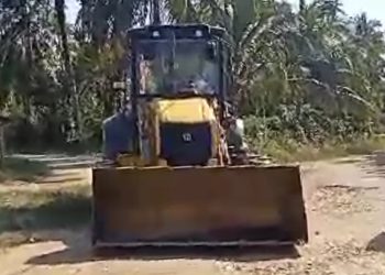 Respon Keluhan Masyarakat, Tujuh Kades Di Kecamatan Tabir Ilir  Merangin Perbaiki Jalan Yang Rusak  dengan Swadaya