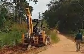 Hari Kedua Perbaikan Jalan Rusak di Kecamatan Tabir Ilir Kabupaten Merangin Sudah Sampai Desa Lubuk Napal