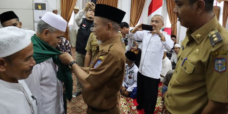 347 Jamaah Calon Haji Merangin dilepas  oleh Bupati H. Mashuri Ke Tanah Suci Mekah