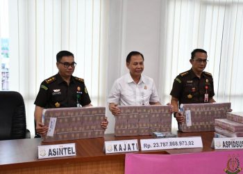 Kejati Jambi Sita Aset PT.SNP Berupa Uang Rp23,78 Milyar Pidana Korupsi Gagal Bayar pada Bank Jambi