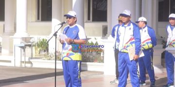 Lepas Kontingen Porprov XXIII Ke Kota Jambi Bupati Harapkan Tanjab Barat Raih Prestasi Sebanyak Mungkin