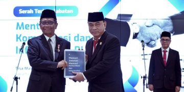Sertijab Jabatan Menkominfo, Mahfud MD : Kominfo Kantor Raksasa