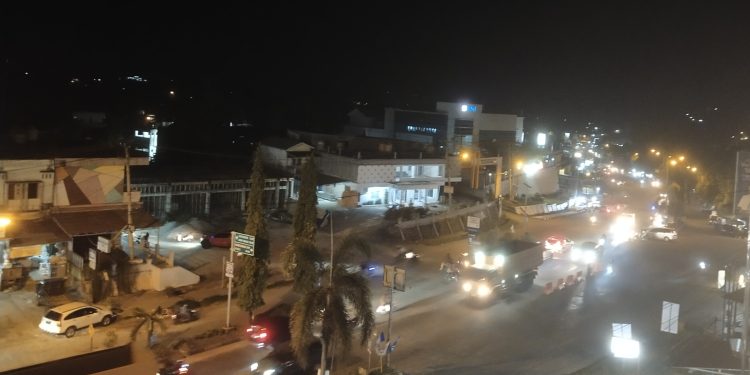 Keindahan Kota Bangko Kabupaten Merangin Saat Malam Hari