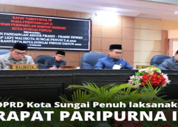DPRD Sungai Penuh Gelar Paripurna Tanggapan Wako Terhadap Fraksi Dewan