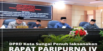 DPRD Sungai Penuh Gelar Paripurna Tanggapan Wako Terhadap Fraksi Dewan