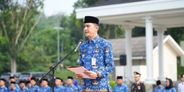 Pj Bupati Muaro Jambi Jadi Inspektur Upacara Peringatan Hari Lahir Pancasila 01 Juni 2023