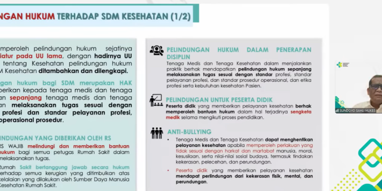 Dokter dan Nakes Tak Bisa Serta Merta Dipidana Dalam UU Kesehatan