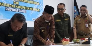 Bupati H Mashuri Tandatangani MoU dengan STIKes Merangin