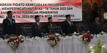 Bupati H.Mashuri  Ikuti Rapat Paripurna di DPRD Merangin Dengarkan Pidato Kenegaraan Presiden RI 