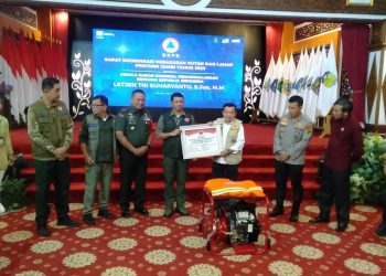 Rakor Pencegahan Karhutla Bersama BNPB, Al Haris : Penanganan Karhutla di Jambi Cukup Baik