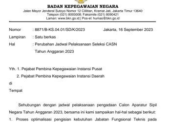 Pendaftaran CPNS dan PPPK diundur, Ini Jadwal Barunya