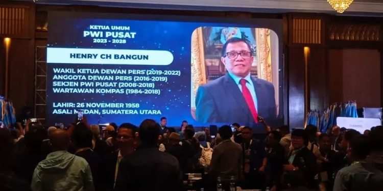 Hendri Ch Bangun Terpilih Menjadi Ketua Umum PWI Pusat Periode 2023-2028