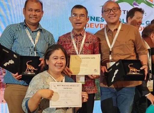 Geopark Merangin Peringkat Pertama Dunia Kategori Best Practice Award 2023