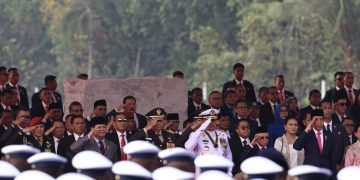 Menteri Pertahanan Prabowo Hadiri Peringatan HUT ke-78 TNI Tahun 2023