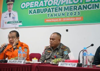 Pj Bupati Merangin Buka Pelatihan Pilot Drone digelar oleh BPBD 