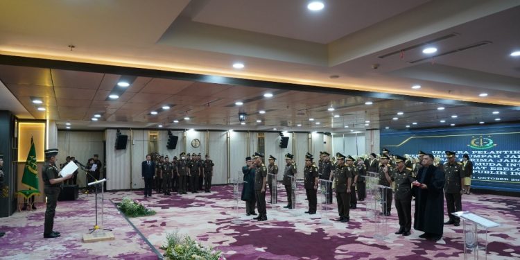 Jaksa Agung Melantik Pejabat Eselon I dan II, Ini Nama-Namanya dan Amanat Yang disampaikan